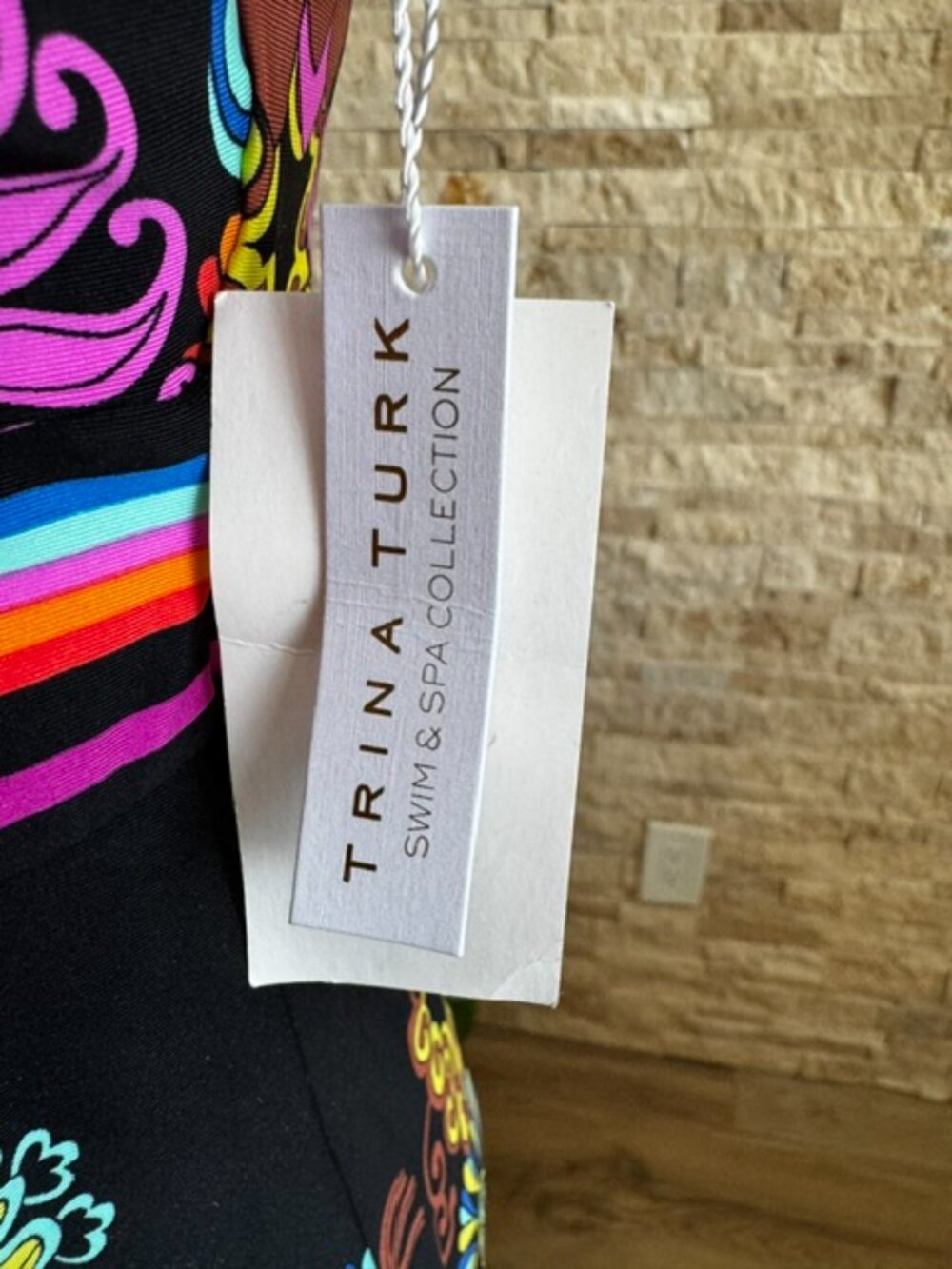 Trina Turk Electric Reef Maxi Dress Swimsuit Cover Up Size XL NWT - Picture 4 of 11